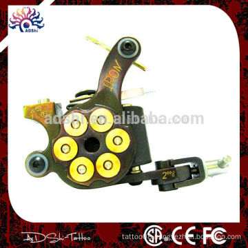 Shader handmade tattoo machine/10 wraps copper wire coils machine